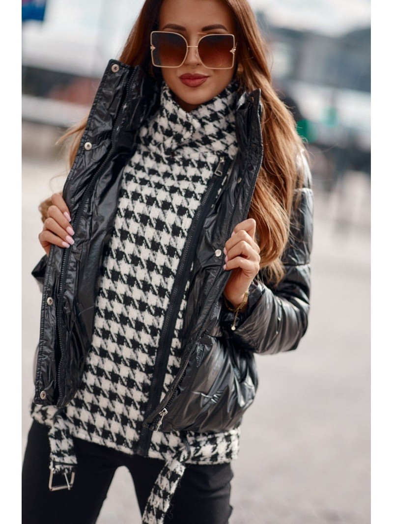 Black and cream quilted jacket/vest 8273 - Online store - Boutique